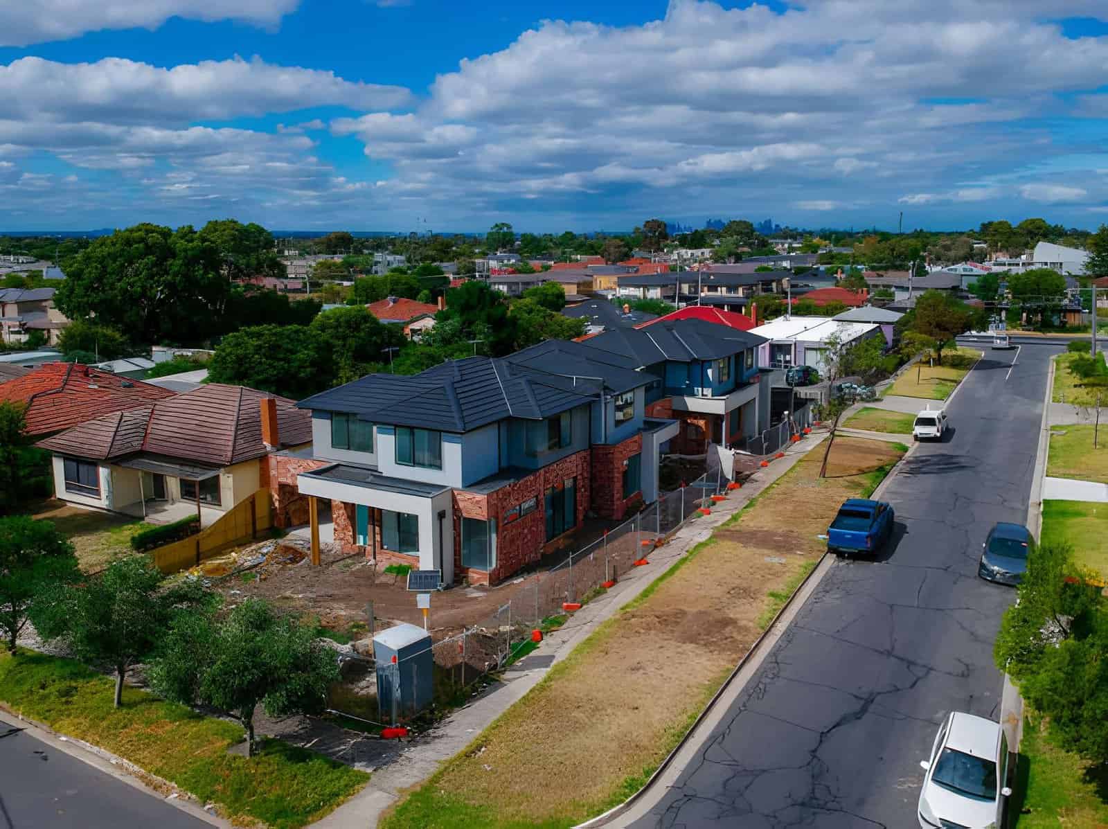 residential demolition in suburban street Melbourne