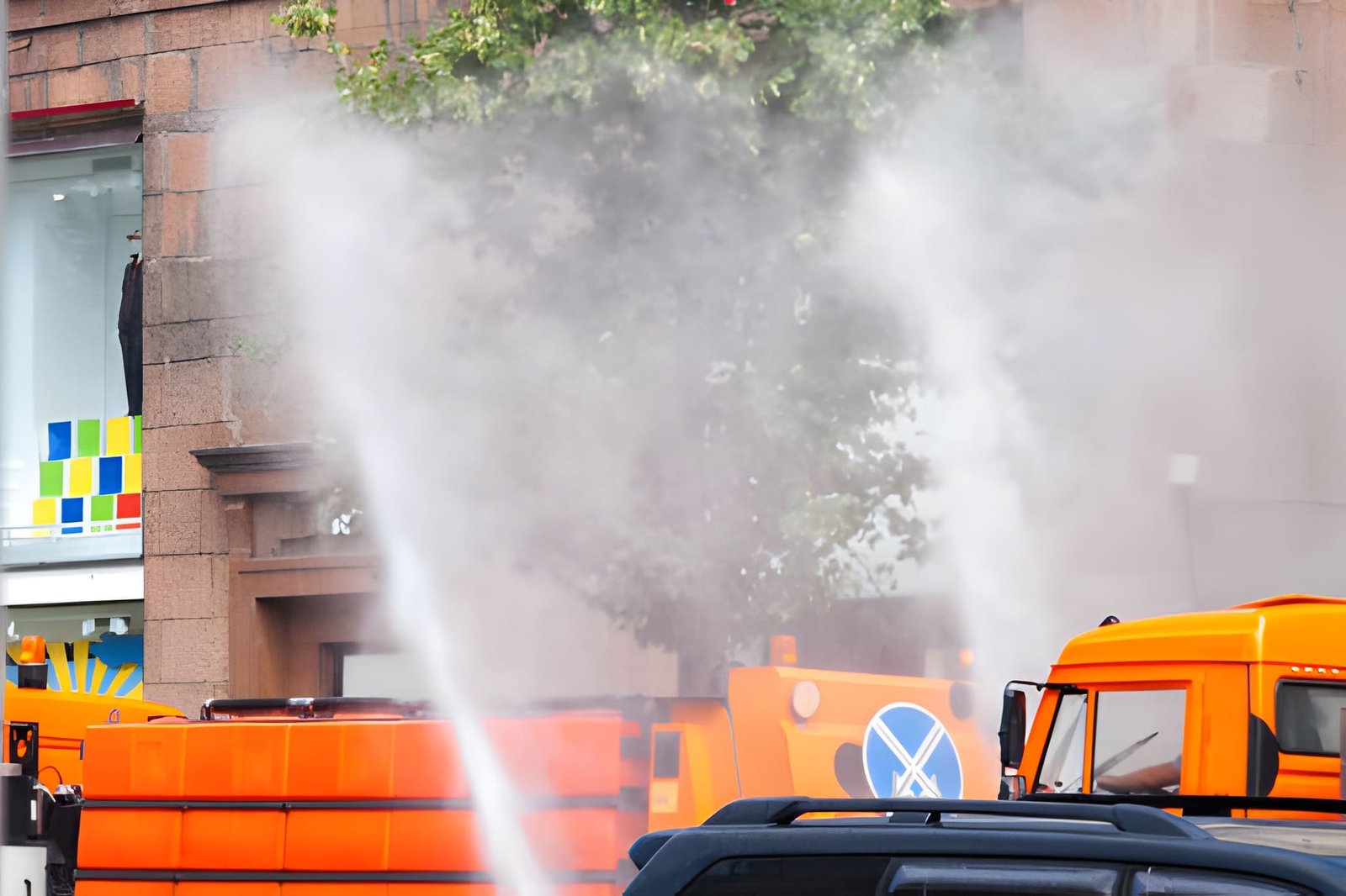 dust suppression demolition water spray
