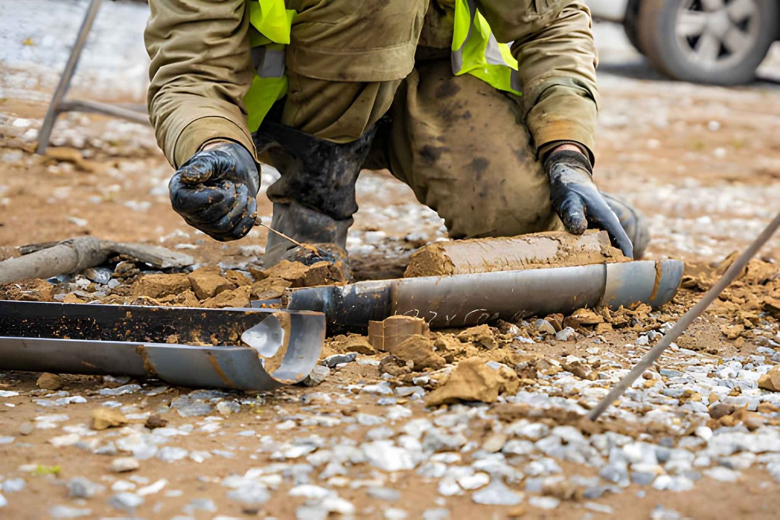 soil testing construction site engineer equipment
