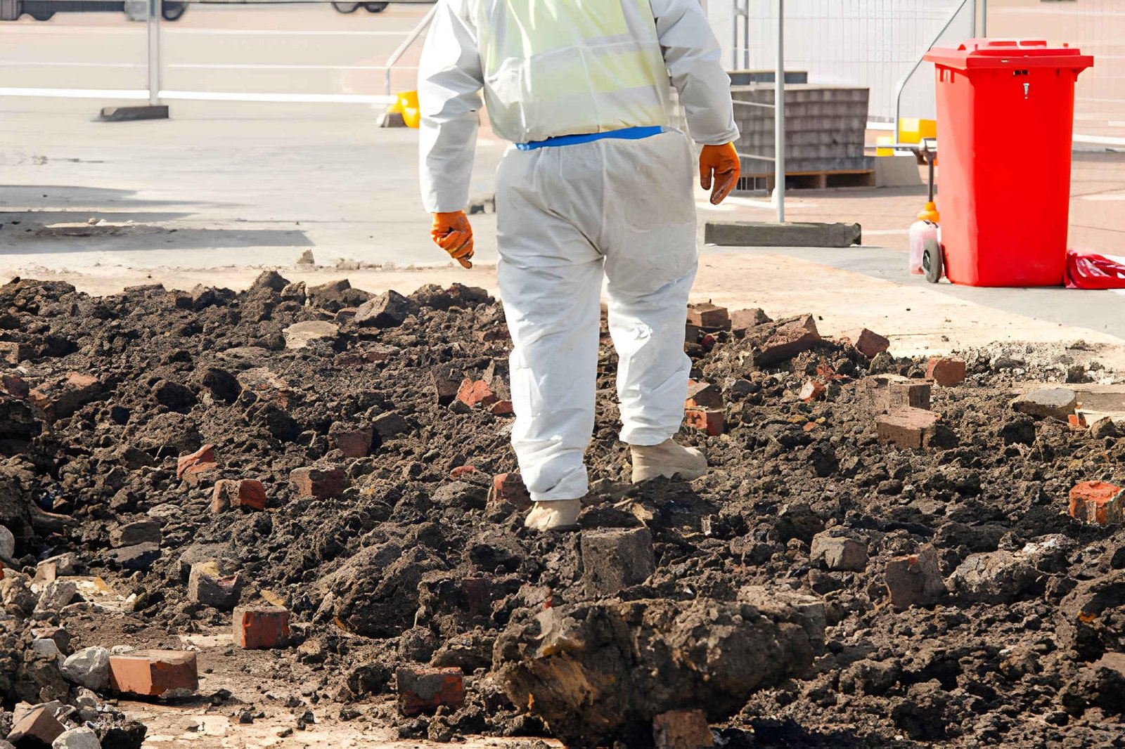 asbestos inspection protective suit construction